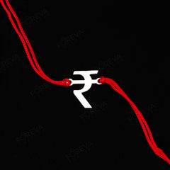 Handmade Pure 925 Silver Rakhi Gift Hamper | Handmade Rakhi with Roli Chawal, Chocolate & Scented Candle