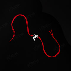 Handmade Pure 925 Silver Rakhi Gift Hamper | Handmade Rakhi with Roli Chawal, Chocolate & Scented Candle