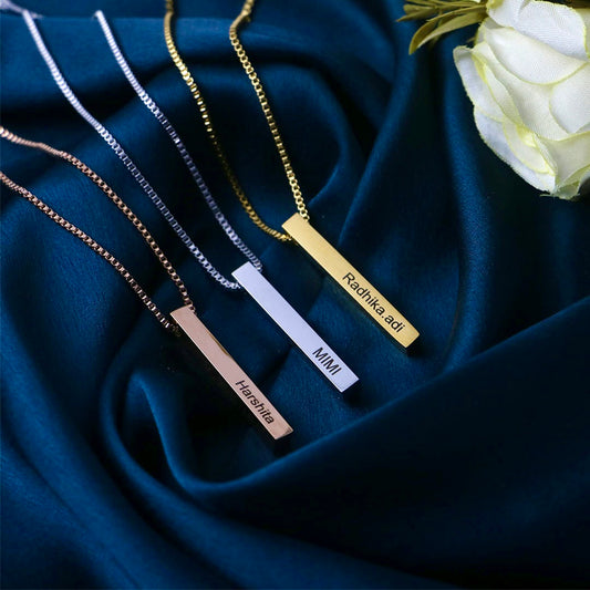 3D Bar Necklace