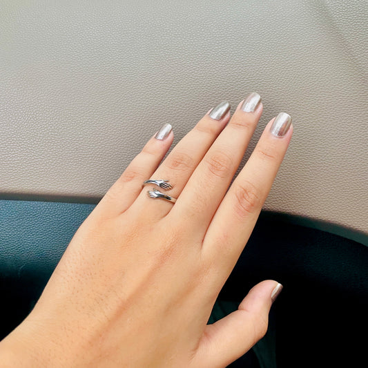 Hug Ring Sterling 925 Silver