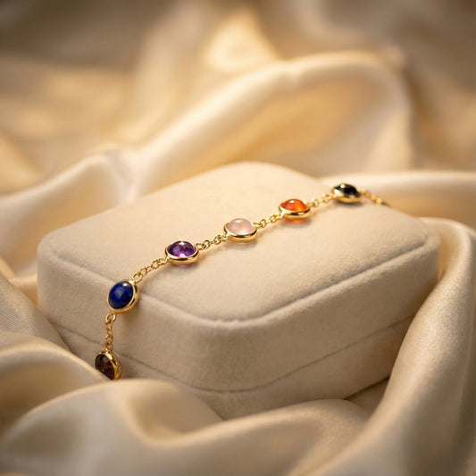 Niyara 7 Chakra Bracelet | Aesthetic, Adjustable & Meaningful