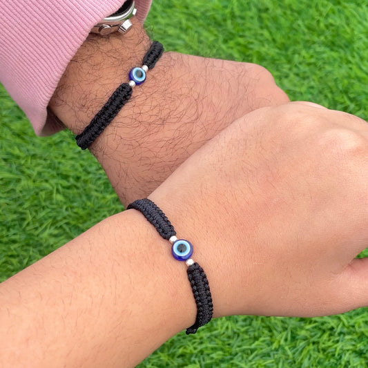 Unisex Evil Eye Bracelet Combo (Set of Two)