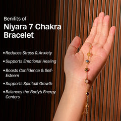 Niyara 7 Chakra Bracelet | Aesthetic, Adjustable & Meaningful