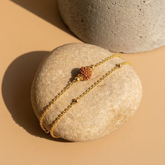 Rudrani Double-Layer Rudraksha Bracelet | Spiritual, Elegant & Protective