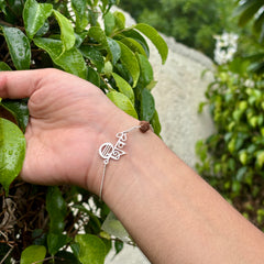 Shiva Rudraksha Pure Silver (चाँदी) Bracelet For Him