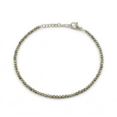 Dhanvarsha Raw Pyrite Anklet | Lab Certified | Stone of Money, Wealth and Opportunity Attraction