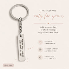 The Eyes Personalized Engraved Keychain