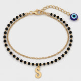 Sleek Personalised Initial Evil Eye Mangalsutra