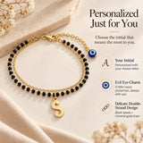 Sleek Personalised Initial Evil Eye Mangalsutra
