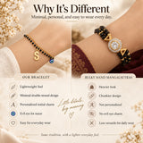 Sleek Personalised Initial Evil Eye Mangalsutra