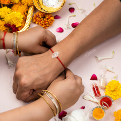 Jigar Ka Tukda Pure Silver Rakhi (चाँदी) | HeartBond