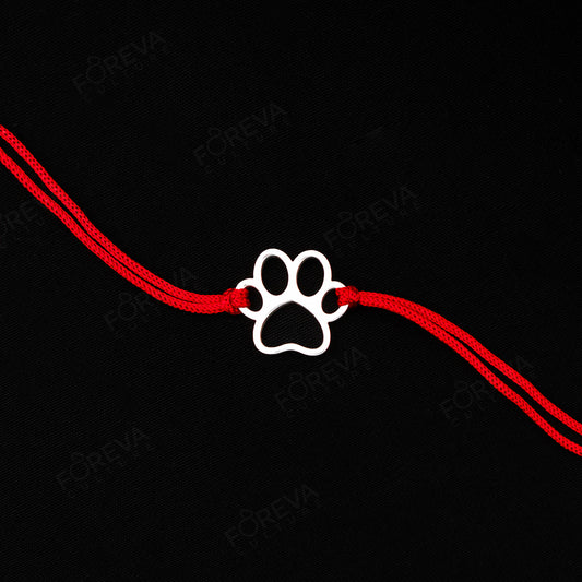 Pet Lover Paw Pure Silver Rakhi (चाँदी) | Fur-ever Bond