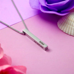 3D Bar Necklace