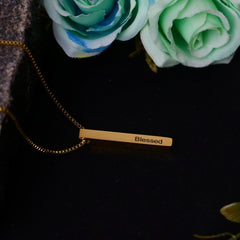 3D Bar Necklace