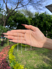 Viral Sleek Snake Chain Anklet Pure 925 Silver