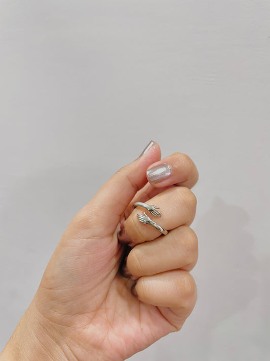 Hug Ring Sterling 925 Silver