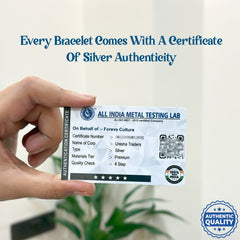 Shiva Rudraksha Pure Silver (चाँदी) Bracelet For Him